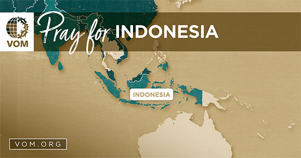 Map of Indonesia's location